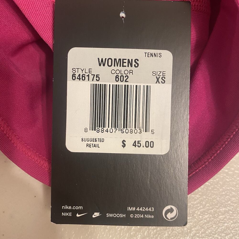 NIKE Swoosh Dri-Fit FLEX 2 IN 1 WOMEN Active Run TENNIS SHORTS Sz XS Fuchsia NEW - Picture 4 of 7
